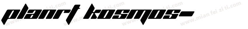 planrt kosmos字体转换